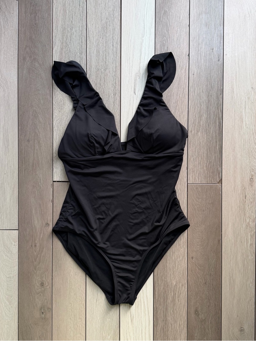 Sea Level Swim Eco Essentials Frill One Piece Swimsuit - Picture 3 of 7
